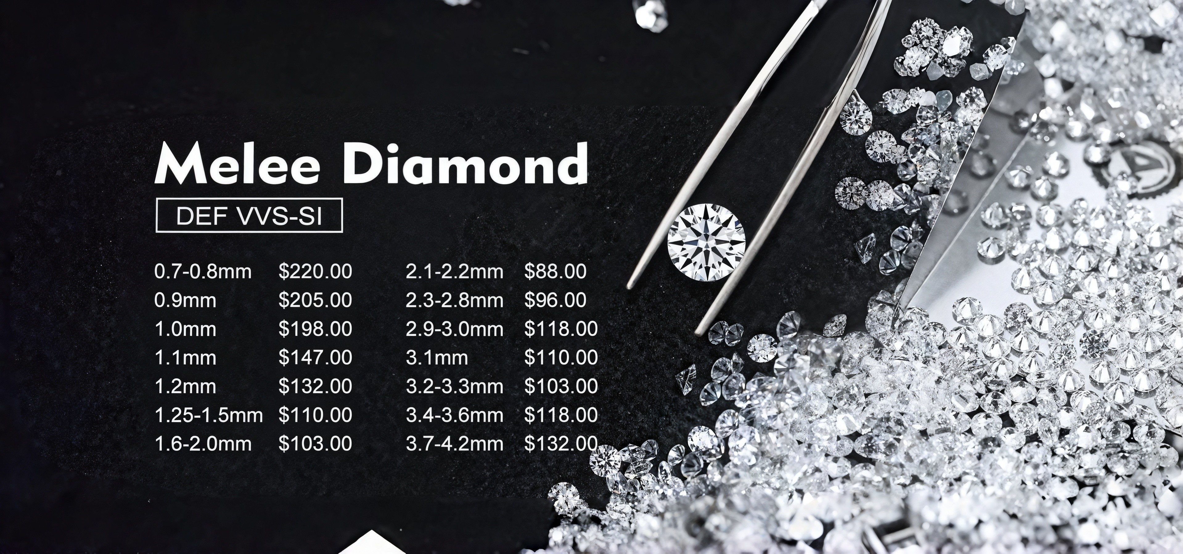 chất lượng Lab Grown Melee kim cương nhà máy sản xuất