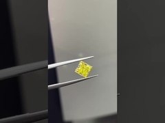1.5ct Lab Growm Diamond Princess Cut CVD Intense Yellow VS1 2EX N IGI.