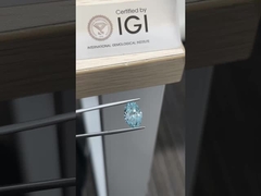 4.01ct Lab Growm Diamond Oval Cut CVD Fancy Intense Blue VS1 2EX N IGI