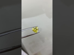 1.67CT Fancy Intense Yellow VS1 EX VG CVD Lab trưởng thành Kim cương tim cắt IGI chứng chỉ
