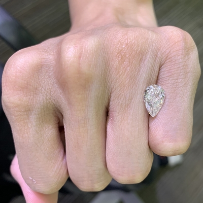 Mua 2.36CT F VVS2 EX VG Pear Cut CVD Loose Laboratory Grown Diamonds online manufacture