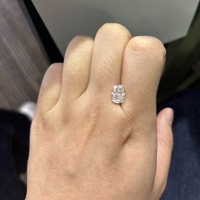 Mua 2.28CT Cushion kéo dài cắt phòng thí nghiệm Diamond trưởng thành VS1 Clarity F Color online manufacture