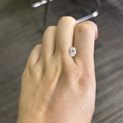 Mua 1.43 Carat sản xuất trong phòng thí nghiệm Kim cương hình bầu dục cắt rực rỡ CVD F VS1 EX VG N OEM ODM online manufacture