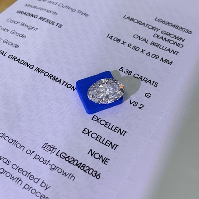 Mua 5.38ct Kim cương sắc sảo Oval Cut CVD G VS2 2EX N IGI LG620482036 online manufacture