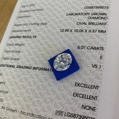 Mua 6.01 Carat E Color VS1 Clarity Lab tạo kim cương OEM ODM online manufacture