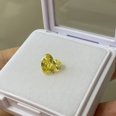 Mua 1.67CT Fancy Intense Yellow Lab trưởng thành VS1 EX VG CVD Lab trưởng thành Diamond Heart Cut online manufacture