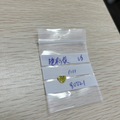 Mua 1.11CT Fancy Yellow VS HPHT Phòng thí nghiệm trưởng thành Kim cương cắt tim IGI Loose Diamond online manufacture