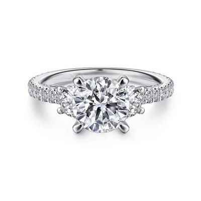 Mua 18K 14K 10K vàng rắn trang sức tùy chỉnh 2 carat Def Vvs Clarity Cvd Oval Cut Lab trưởng thành kim cương 3 Stone Rings nhà máy online manufacture