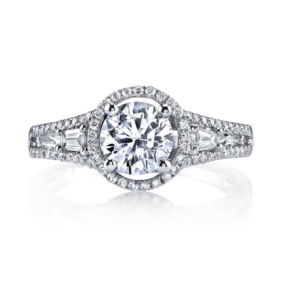 Mua 18K 14K 10K 9K Platinum Halo Lab tạo ra nhẫn đính hôn kim cương 1 đến 3 carat online manufacture
