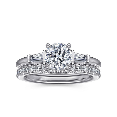 Mua Đá quý loại phòng thí nghiệm Nhẫn cưới kim cương VVS Clarity HPHT Round Cut Lab Diamond Ring online manufacture