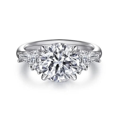 Mua Nhẫn cưới kim cương phòng thí nghiệm VVS Clarity HPHT Round Cut Lab Grown Diamond Ring online manufacture