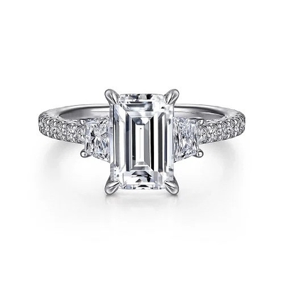 Mua Nhẫn cưới kim cương phòng thí nghiệm VVS Clarity HPHT Emerald Cut Lab Grow Diamond Ring online manufacture