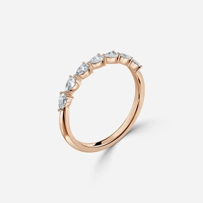 Mua Nhẫn cưới kim cương trong phòng thí nghiệm VVS Clarity HPHT Pear Cut online manufacture