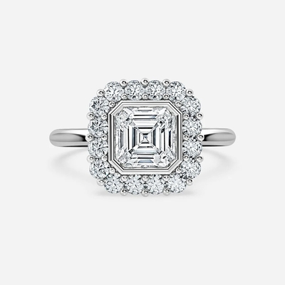 Mua Nhẫn cưới kim cương làm từ phòng thí nghiệm VVS Clarity HPHT Princess Cut Ring hình tròn online manufacture