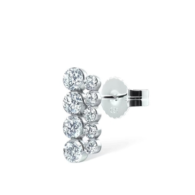 Mua 0.37 Carats Lab Created Diamond Hoop Earrings VVS Clarity HPHT Round Cut online manufacture