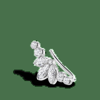 Mua 0.67 Carats Lab Created Diamond Hoop Earrings VVS Clarity HPHT Marquee Cut online manufacture