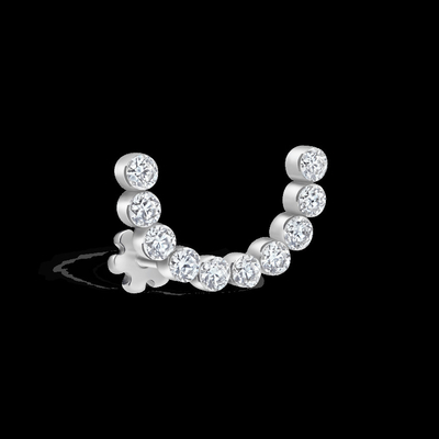 Mua 0.16 Carats Lab Created Diamond Hoop Earrings VVS Clarity HPHT Round Cut online manufacture