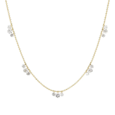 Mua 18K 14K 10K Solid Gold Clarity CVD Round Cut Bezel Phòng thí nghiệm trưởng thành vòng cổ kim cương online manufacture