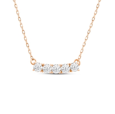 Mua 18K 14K 10K Solid Gold Clarity CVD Round Cut Bezel Phòng thí nghiệm trưởng thành vòng cổ kim cương online manufacture