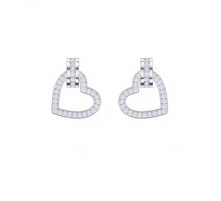 Mua 0.22 Carats Lab Created Diamond Hoop Earrings VVS Clarity HPHT Round Cut online manufacture