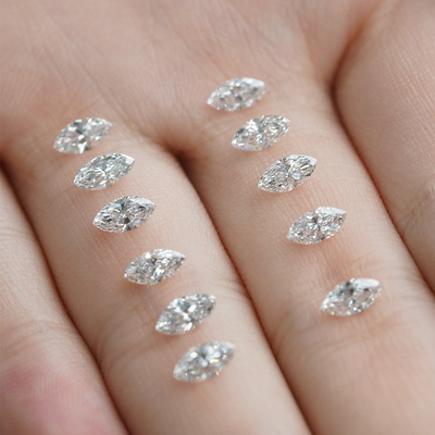 1.5x3.3-4.8x9.5mm 0.01 đến 0.68ct Kim cương tự nhiên màu trắng hình dạng DEF Màu sắc VVS