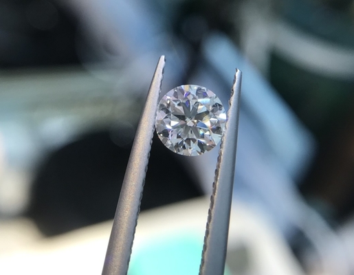 1.0CT D VS2 ID EX CVD HPHT Phòng thí nghiệm trưởng thành Kim cương tròn cắt sắc sảo