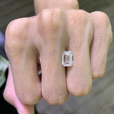 3.52CT Ngọc trai cắt ngọc trai làm việc trưởng thành VVS2 Clarity E Color