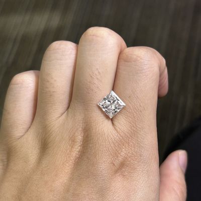 3.31 carat E VS2 EX VG CVD Lab Kim cương công chúa cắt cho đồ trang sức DIY