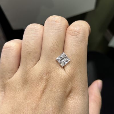 3.09CT D Màu sắc VS1 Độ rõ ràng EX VG CVD Princess Lab Diamond