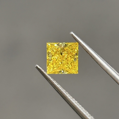 1.15ct Kim cương phát triển trong phòng thí nghiệm vàng Princess cắt CVD Kim cương VVS2 2EX N IGI