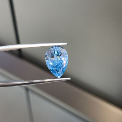 3.1ct VS1 Pear Cut Lab Diamond Fancy BLUE LG617411358