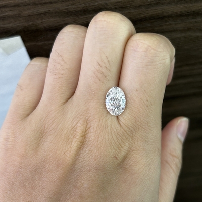 3.19ct VS1 F Oval Cut Lab trưởng thành kim cương IGI được chứng nhận