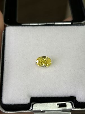 1.37 Carat Oval Cut HPHT VS CVD Kim cương Đỏ