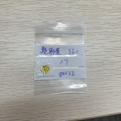 1.7CT Fancy Yellow SI1 HPHT Nhân tạo Canary Diamonds Heart Cut