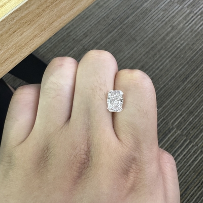 3.07ct Kim cương phát triển trong phòng thí nghiệm cắt sáng F VS1 2EX N IGI OEM ODM