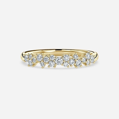 0.21 Carats Prong Seating Lab tạo ra nhẫn kim cương bạch kim