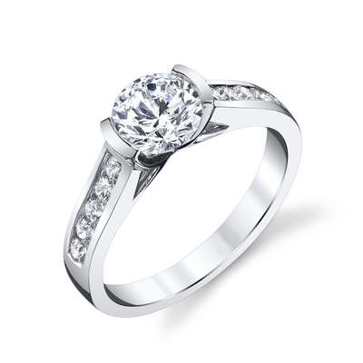 Chiếc nhẫn kim cương cổ điển LGD từ 1 đến 3 carat 18K 14K 10K 9K Platinum