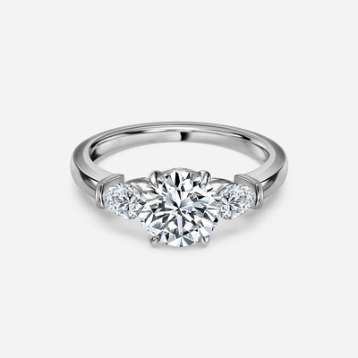 2 Carat Lab trưởng thành Kim cương nhẫn Prong thiết lập Lab trưởng thành Kim cương Wedding Band Phụ nữ